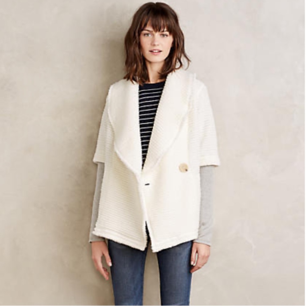 NWT Anthropologie Stylish Wool Blend Cardigan